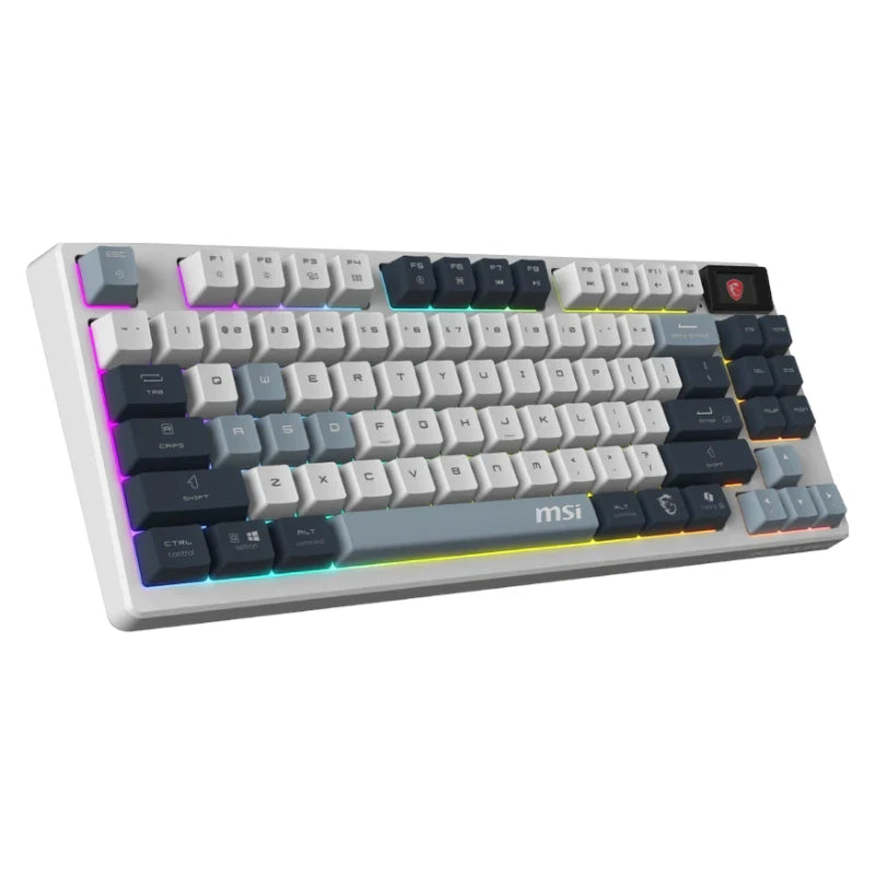 Teclado Mecânico Gaming MSI FORGE GK600 TKL Wireless Sky
