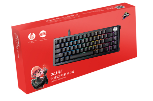 Teclado Gaming XPG Sorcerer Mini Red Preto