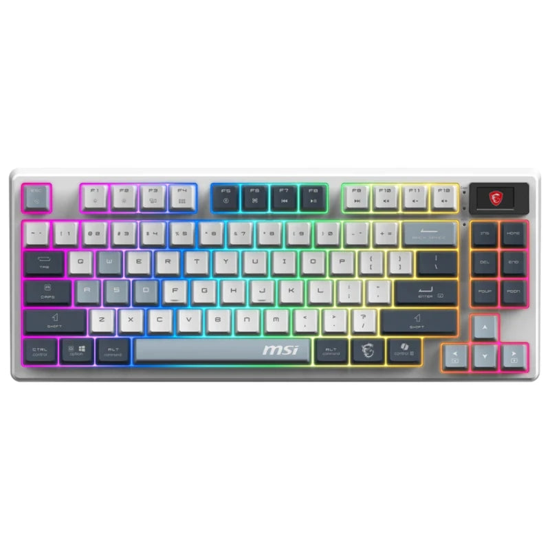 Teclado Mecânico Gaming MSI FORGE GK600 TKL Wireless Sky