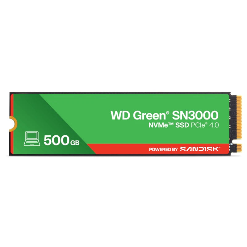 SSD WD Green SN3000 500GB PCIe Gen4 NVMe M.2 2280
