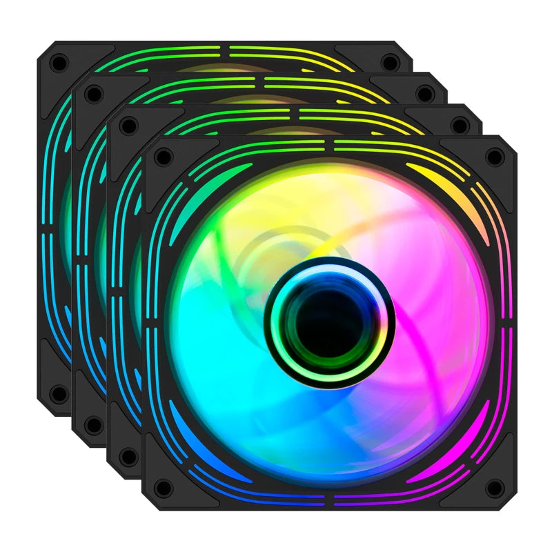 Ventoinhas Coolbox KIT 4 ARGB Infinity Pro