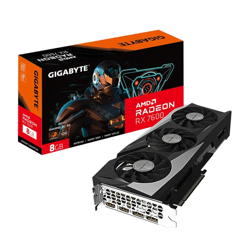 Placa Gráfica Gigabyte VGA AMD RX 7600 OC 8GB
