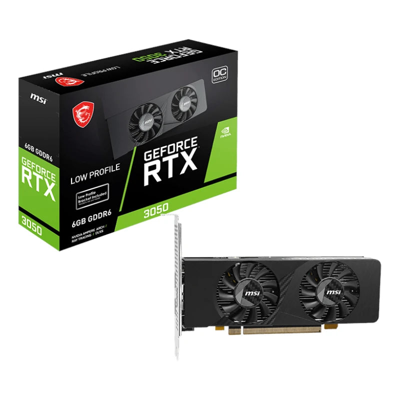MSI NVIDIA GeForce RTX 3050 LP E 6GB OC