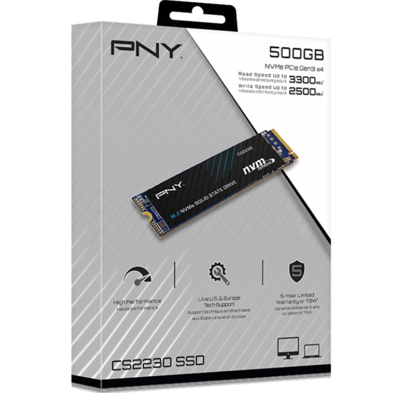 SSD PNY CS2230 500GB M.2 NVMe PCIe Gen 3x4