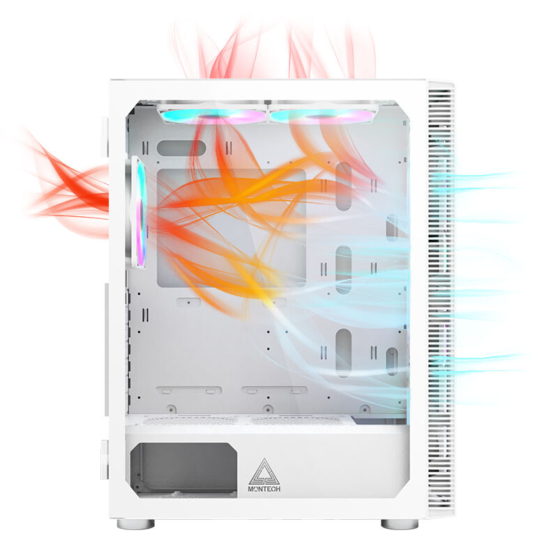 Caixa ATX Montech X3 Glass RGB Branca