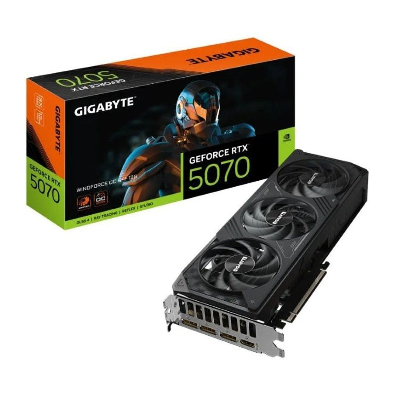 Placa Gráfica Gigabyte RTX 5070 WindForce OC 12GB GDDR7