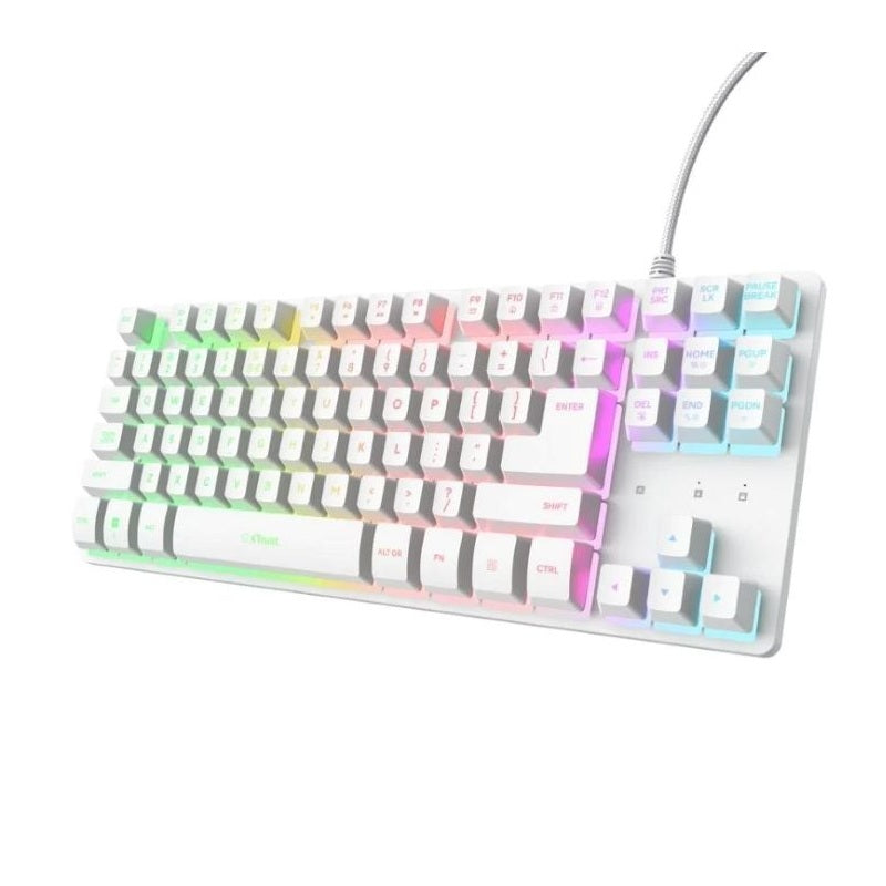Teclado Gaming Trust GXT 833 Thado TKL Branco