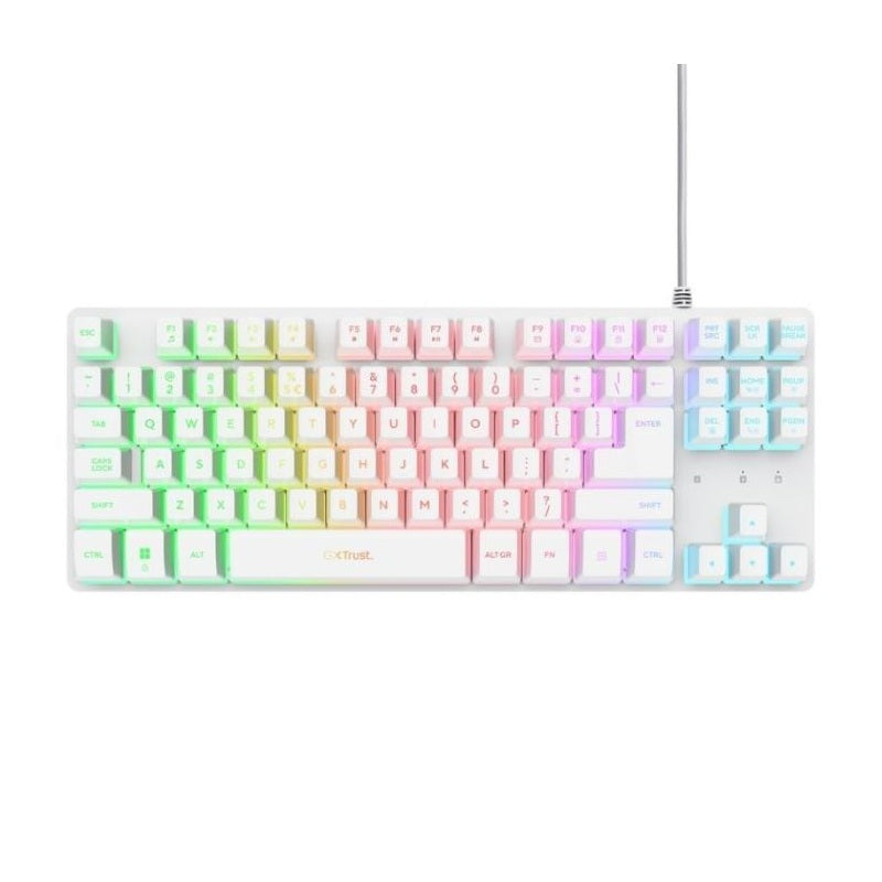 Teclado Gaming Trust GXT 833 Thado TKL Branco