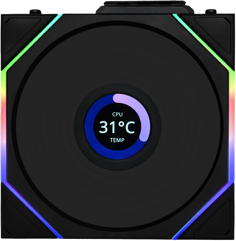 Ventoinha Lian Li UNI FAN TL120 LCD Wireless RGB PWM 120mm