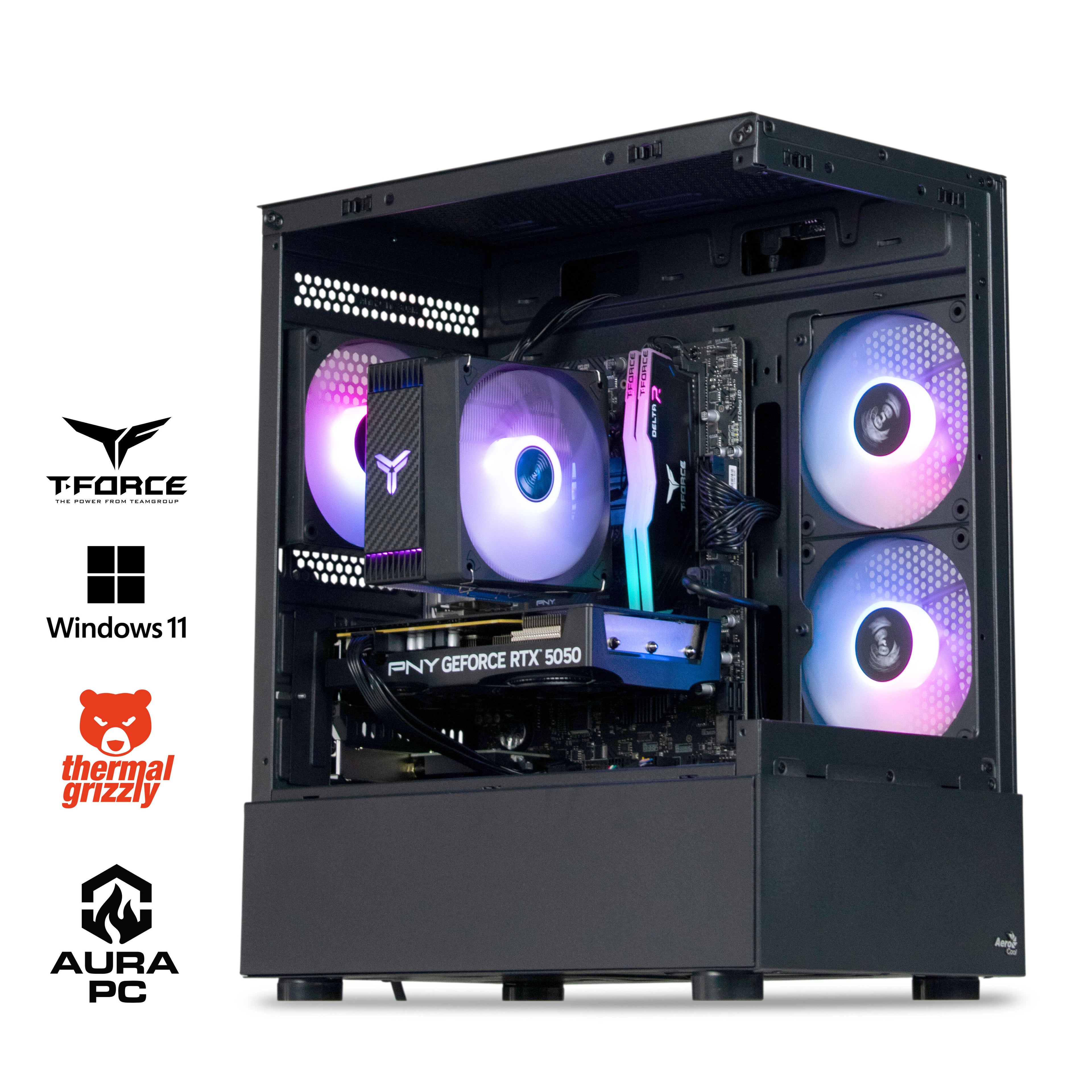 PC AURA Gamer-Intel i5 12400F|16GB|500GB SSD|RTX 5050