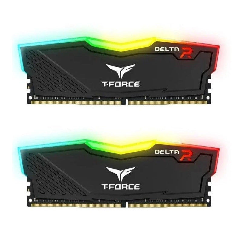 Memória Ram Team Group T-Force 16GB Delta RGB 2x8GB DDR4 3200MHz