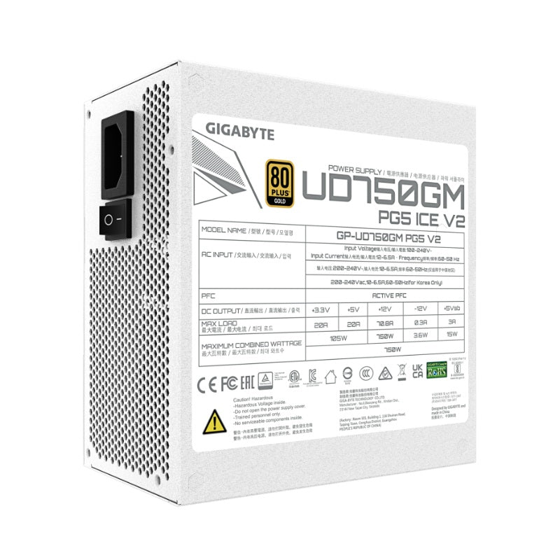 GIGABYTE UD750GM PG5 V2 ICE 750W 80 PLUS GOLD
